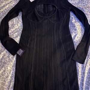 Herve Leger Black Long Sleeve Dress size M